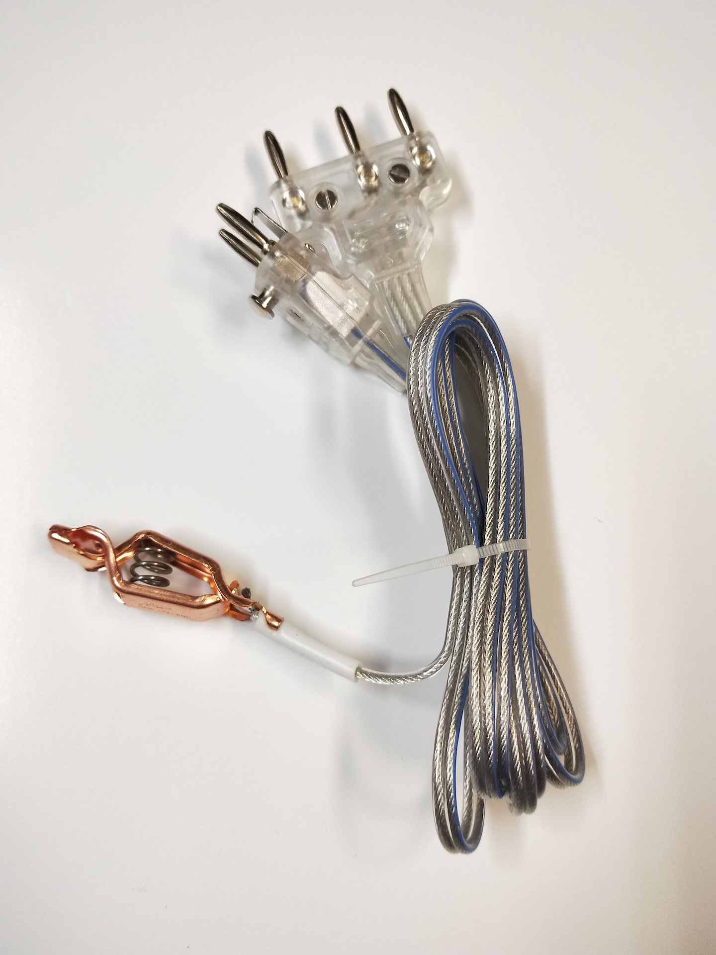 Foil / Sabre Bodywire 2 pins (Transparent plug)